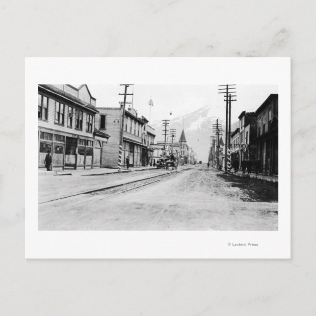 Carte Postale Town View of Skagway, Alaska Photograph (Devant)