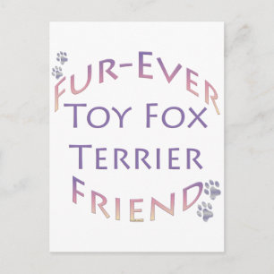 Carte Postale Toy Fox Terrier Furever Friend