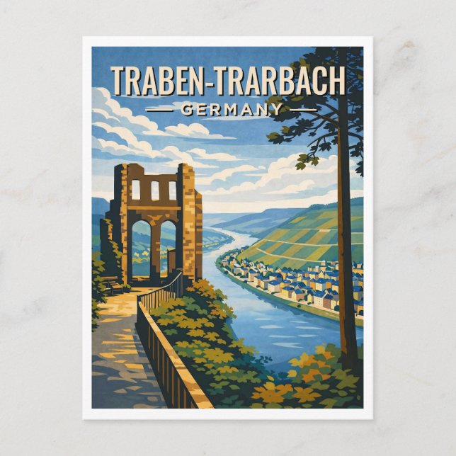 Carte Postale Traben-Trarbach Germany Vintage Travel Postcard (Devant)