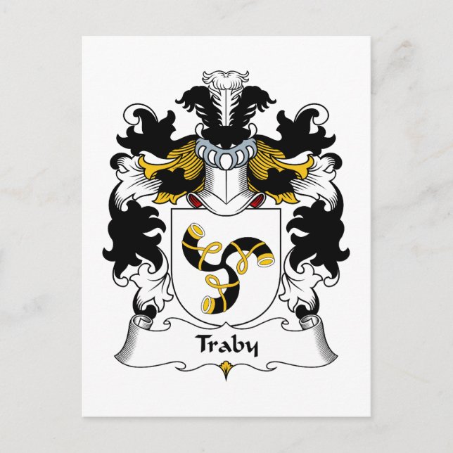 Carte Postale Traby Family Crest (Devant)