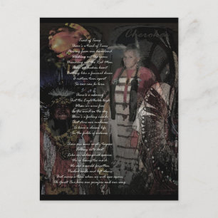 Carte Postale trace des larmes