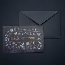 Tracer ou traiter Vintage Chalkboard Halloween
