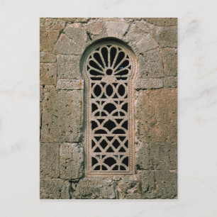Carte Postale Tracerie de fenêtre, de la Basilique San Juan