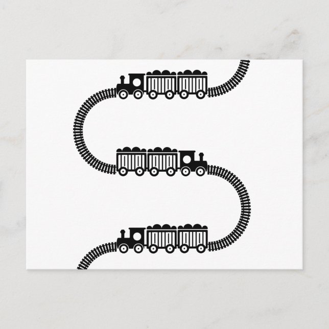 Carte Postale Traces ferroviaires (Devant)