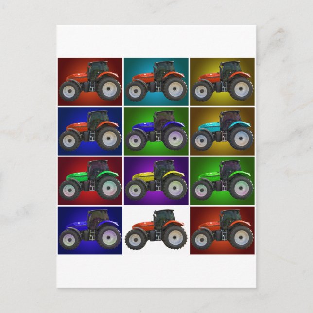 Carte Postale tracteur (Devant)