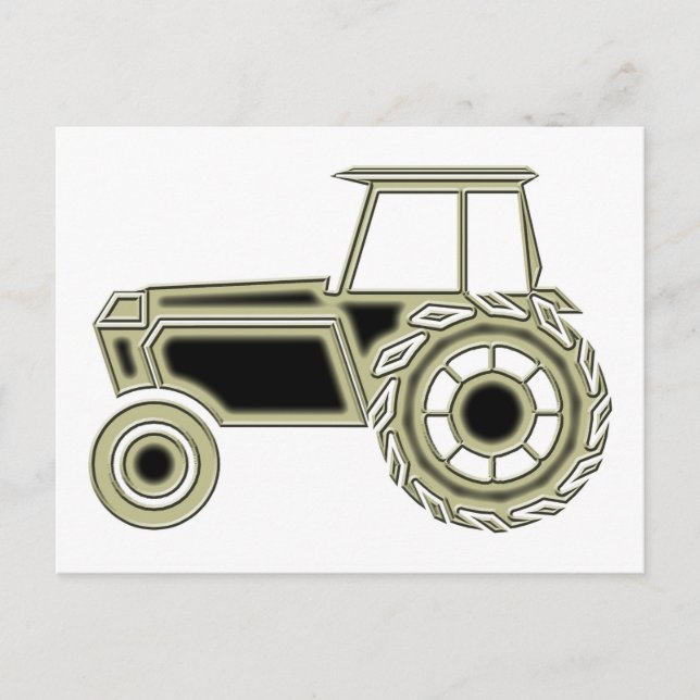 Carte Postale Tracteur (Devant)
