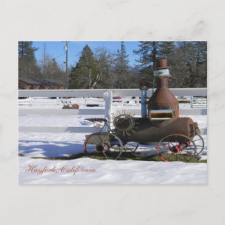 Carte Postale Tracteur à machine à vapeur historique...
