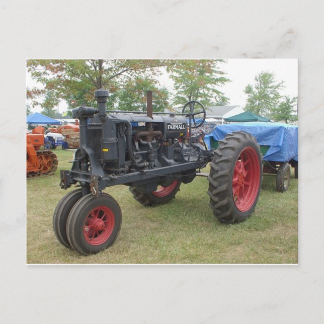 Carte Postale Tracteur de moteur à gaz (Devant)