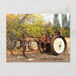 Carte Postale tracteur du début des années 1900