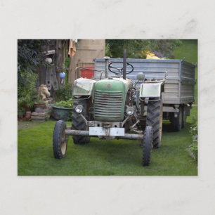 Carte Postale Tracteur Green Steyr 80A