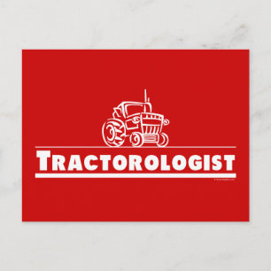 Carte Postale Tracteur Rouge, Tractorologue