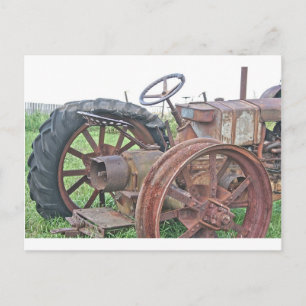 Carte Postale Tracteur rouillé