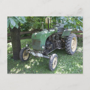 Carte Postale Tracteur vert Steyr 80A