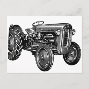 Carte Postale Tracteur vintage