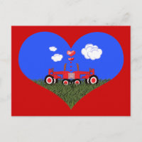 Tracteurs de baiser sous les coeurs