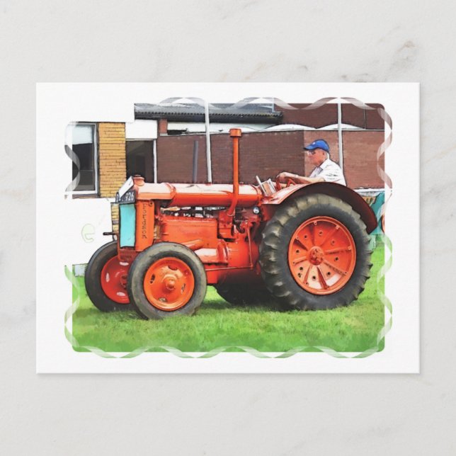 Carte Postale TRACTEURS vintages (Devant)