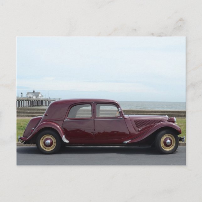 Carte Postale Traction Citroen vintage (Devant)