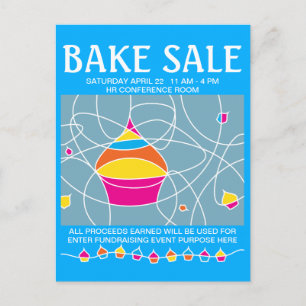Carte Postale tracts pour vente de pâtisseries