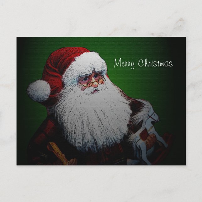 Carte postale traditionnelle du Père Noël (Devant)