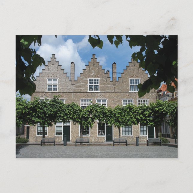 Carte postale traditionnelle hollandaise Maisons V (Devant)