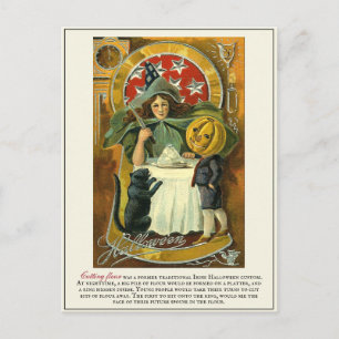 Carte Postale Traditions d'Halloween victoriennes vintages