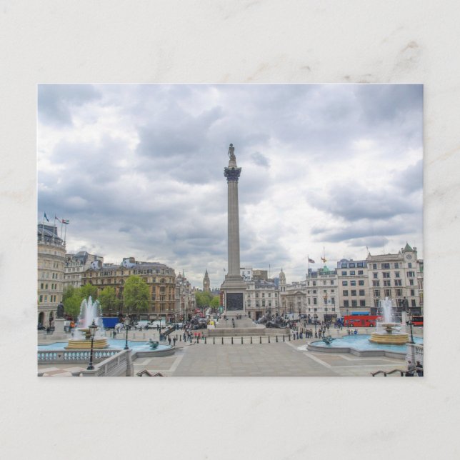 Carte Postale Trafalgar Carré à Londres (Devant)