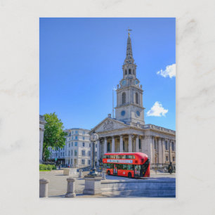 Carte Postale Trafalgar Carré, Londres Royaume-Uni