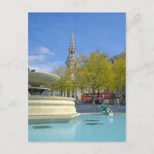 Carte Postale Trafalgar Carré, Londres UK Postcard