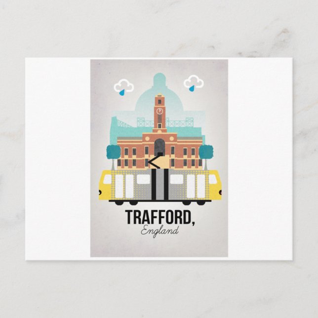 CARTE POSTALE TRAFFORD, MANCHESTER (Devant)
