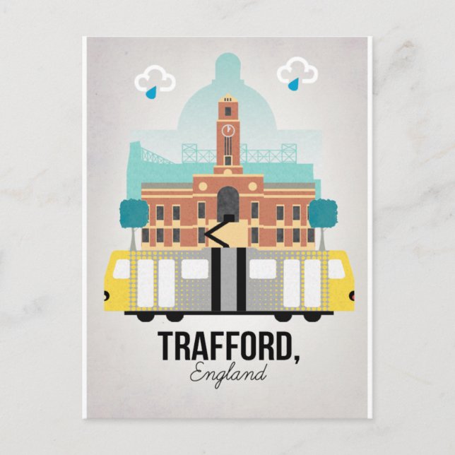CARTE POSTALE TRAFFORD, MANCHESTER (Devant)