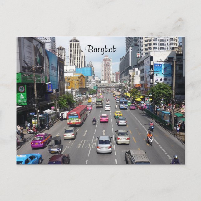 Carte Postale trafic bangkok (Devant)
