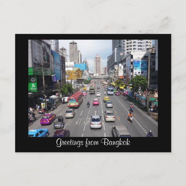 Carte Postale trafic de bangkok (Devant)