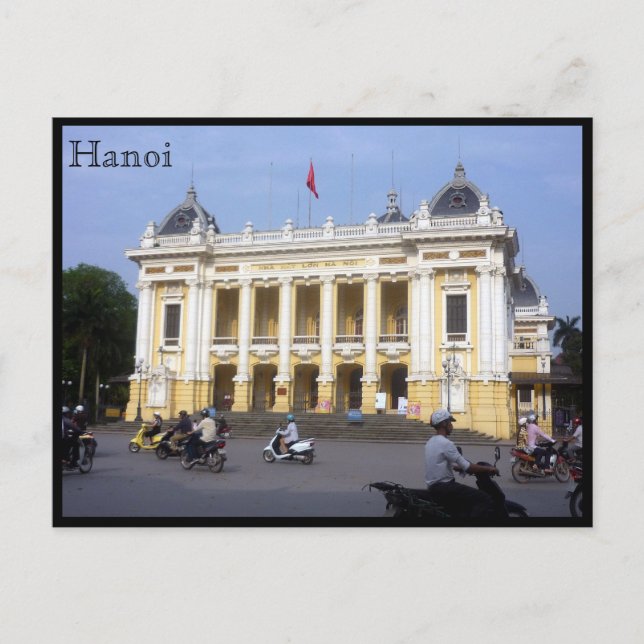 Carte Postale trafic de l'opéra de hanoi (Devant)