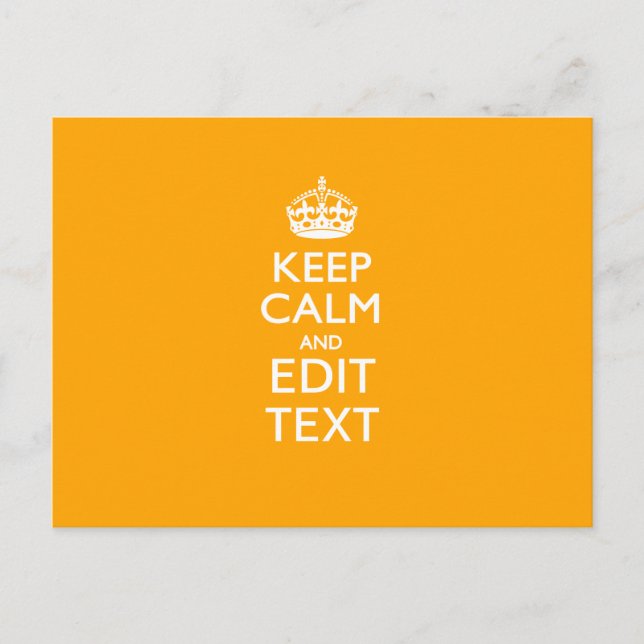 Carte Postale Trafic Jaune Accent Garde ton calme et ton texte (Devant)