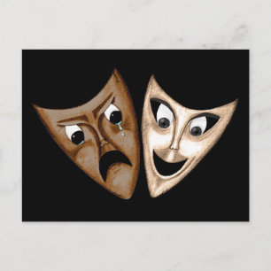 Carte Postale Tragédie et comédie