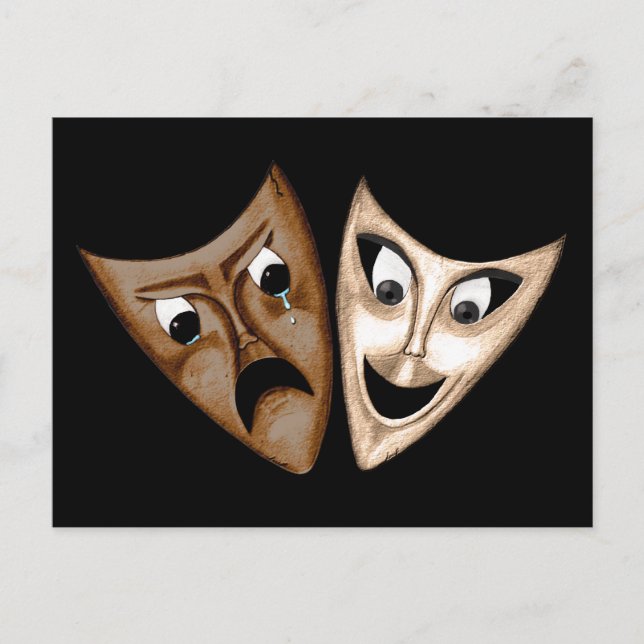 Carte Postale Tragédie et comédie (Devant)