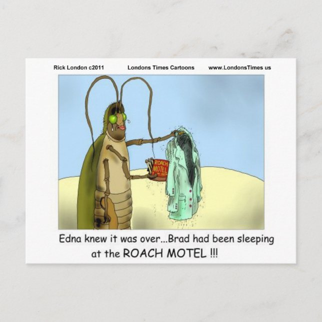 Carte Postale Tragédie @ Roach Motel Funny Cadeaux Mugs Tee - sh (Devant)