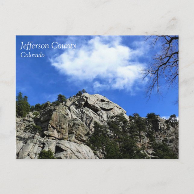 Carte Postale Trail dans le comté de Jefferson, Colorado (Devant)