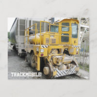 Carte postale Trail Railcar Mover Locomotive