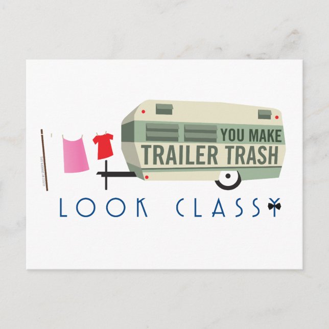 Carte Postale Trailer Trash Postcard (Devant)