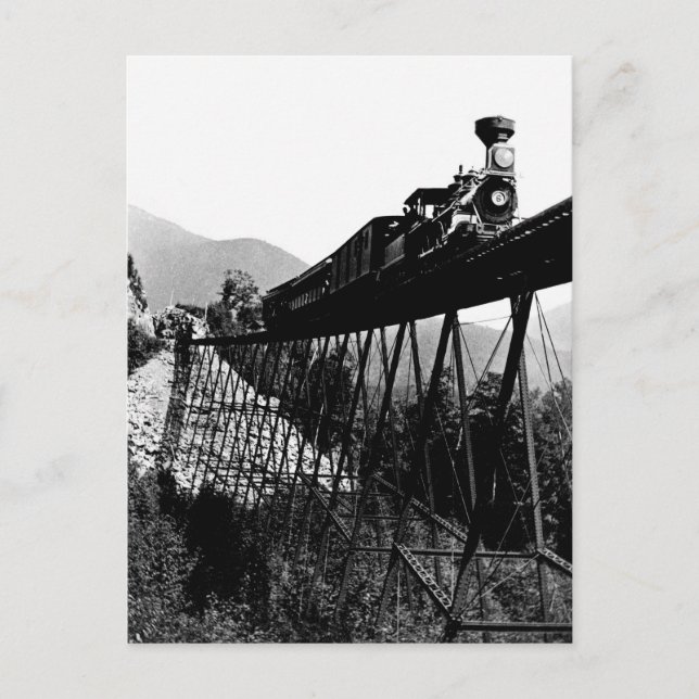 Carte Postale Train 1880 à Crawford Notch, NH (Devant)