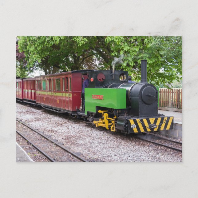 Carte Postale Train à vapeur à Leighton Buzzard (Devant)