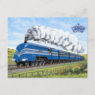 Carte Postale Train à vapeur Coronation Scot Blue Streamlined