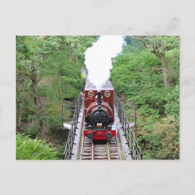 Carte Postale Train à vapeur - Tal-y-llyn Railway - (Devant)