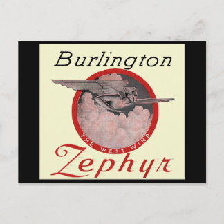Carte Postale Train Burlington Zephyr