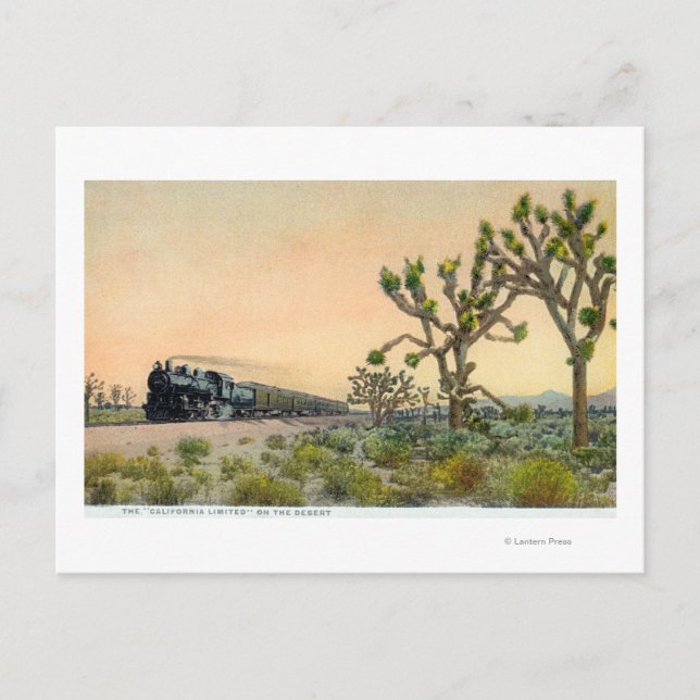 Carte Postale Train California Limited Traversant (Devant)