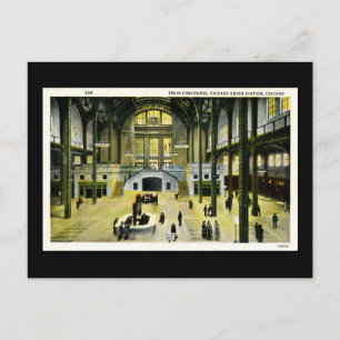 Carte Postale Train Concourse, Chicago Union Station - Vintage