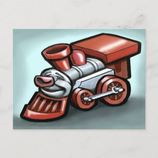 Carte Postale Train de jouets