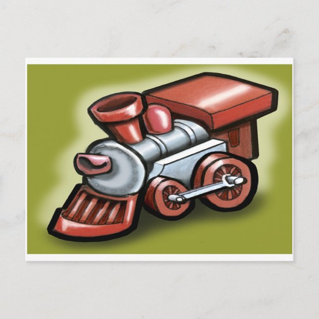Carte Postale Train de jouets (Devant)
