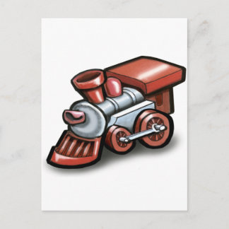 Carte Postale Train de jouets